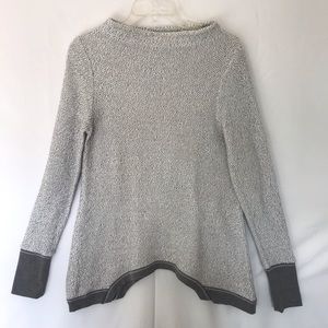 Anthropologie postage stamp gray sweater